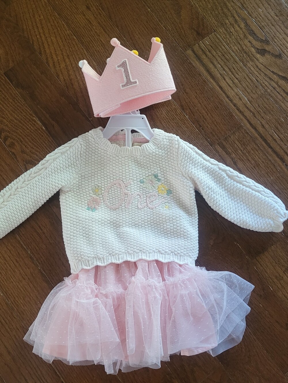Cynthia Rowley Baby Girl First Birthday One Outfit Knit Sweater Tutu Set